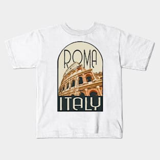 Roma Italy Decal Kids T-Shirt